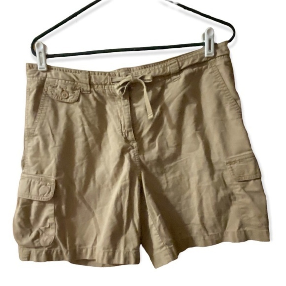 Massini Shorts Women’s‎ Size 10 Pockets Drawstring Tan Summer Shorts